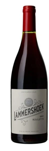 En flaske rødvin fra Sør-Afrika